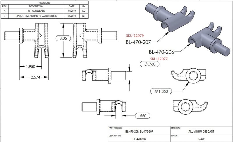 Kay Enterprises Cam Lock Hardware Kit for 1" OD Pipe - Aluminum Claw Ends & Keepers with Stainless Hasp - DIY Latch Components for Horse Trailer - Enclosed - Cargo Trailer. - Image 2